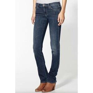 MOTHER The Rascal Here Kitty Kitty Straight Jeans Distressed 28